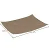 Buy Coconut fiber awning 3x4M - 100 % Ecological shade sail Beige 61781 - in the UK