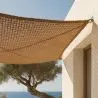 Buy Coconut fiber awning 5x5M - 100 % Ecological shade sail Beige 61783 at MyFaktory