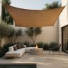 Buy Coconut fiber awning 5x5M - 100 % Ecological shade sail Beige 61783 in the United Kingdom