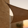 Buy Coconut fiber awning 4x4x4M - 100 % Ecological shade sail Beige 61785 in the United Kingdom