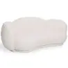 Buy Curved Sofa Upholstered In White Bouclé – Modern And Elegant Design - Boreli White 61756 - prices