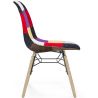 Buy Dining Chair - Patchwork Upholstery - Scandinavian Design and Wooden Legs - Elskar Multicolour 61791 at MyFaktory
