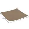 Buy Coconut fiber awning 3x3M - 100 % Natural shade sail Beige 61798 - in the UK