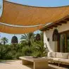 Buy Coconut fiber awning 10x2M - 100 % Natural shade sail Beige 61803 - in the UK