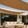 Buy Coconut fiber awning 10x2M - 100 % Natural shade sail Beige 61803 - prices