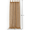 Buy Shade Curtain Awning Coconut Fiber 2.8x1.5M – 100% Natural Shade Sail Beige 61804 - in the UK