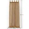 Buy Shade Curtain Awning Coconut Fiber 2.8x1.5M – 100% Natural Shade Sail Beige 61804 - prices