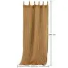 Buy Shade Curtain Awning Coconut Fiber 2.5x2M – 100% Natural Shade Sail Beige 61805 in the United Kingdom