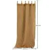 Buy Shade Curtain Awning Coconut Fiber 2.1x2.0M – 100% Natural Shade Sail Beige 61808 in the United Kingdom
