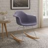Buy Rocking Chair Modern Fabric Upholstered – Nordic Style - Skandiva  Pastel Purple 61813 in the United Kingdom
