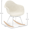 Buy Rocking Chair Bouclé with Arms – Scandinavian Design with Steel and Wood - Skandiva White 61814 - prices