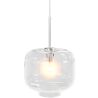 Buy Modern Glass Pendant Lamp - Adjustable Cable - Svalir Silver 61817 - in the UK