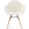 Buy Chair with arms - Upholstered bouclé - Scandinavian - Dining room, office or waiting room - Skandiva White 61819 - in the UK