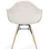 Buy Chair with arms - Upholstered bouclé - Scandinavian - Dining room, office or waiting room - Skandiva White 61819 - in the UK