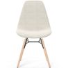 Buy Dining chair Scandinavian upholstered in bouclé – Dining or desk - Lumi White 61820 - in the UK