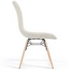 Buy Dining chair Scandinavian upholstered in bouclé – Dining or desk - Lumi White 61820 in the United Kingdom