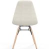Buy Dining chair Scandinavian upholstered in bouclé – Dining or desk - Lumi White 61820 with a guarantee