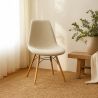 Buy Dining chair Scandinavian upholstered in bouclé – Dining or desk - Lumi White 61820 at MyFaktory