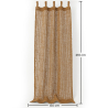 Buy Shade Curtain Awning Coconut Fiber 2.1x1.5M – 100% Natural Shade Sail Beige 61807 - in the UK