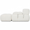 Buy Modular Sofa Chaise Longue Upholstered in Bouclé Fabric - 4/5 seats - Bathy White 61824 home delivery