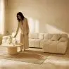 Buy Modular Sofa Chaise Longue Upholstered in Bouclé Fabric - 4/5 seats - Bathy White 61824 at MyFaktory