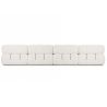 Buy Modular Sofa Chaise Longue Upholstered in Bouclé Fabric - 4/5 seats - Bathy White 61824 - in the UK