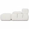Buy Modular Sofa Chaise Longue Upholstered in Bouclé Fabric - 4/5 seats - Bathy White 61824 home delivery