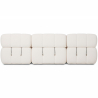 Buy Modular Sofa Chaise Longue Upholstered in Bouclé Fabric - 3/4 seater - Bathy White 61825 with a guarantee