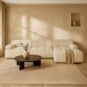 Buy Modular Sofa Chaise Longue Upholstered in Bouclé Fabric - 3/4 seater - Bathy White 61825 - prices