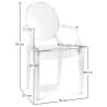 Buy Pack of 3 Transparent Dining Chair - Armrest Design - Louis King Transparent 61826 at MyFaktory