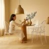 Buy Pack of 3 Transparent Dining Chair - Armrest Design - Louis King Transparent 61826 - prices
