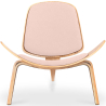 Buy Designer Armchair - Scandinavian Armchair - Fabric Upholstery - Peach - Luna Fersken 61830 - in the UK