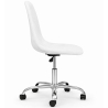 Buy Office Chair Swivel with Wheels – Velvet Upholstery – Steel Legs - Brielle  White 61831 home delivery