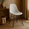 Buy Dining Chair with Metal Legs – Modern Design – Brielle  White 61833 - prices