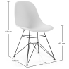 Buy Dining Chair with Metal Legs – Modern Design – Brielle  White 61833 - prices