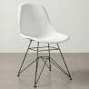 Buy Dining Chair with Metal Legs – Modern Design – Brielle  White 61833 in the United Kingdom