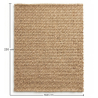 Buy Rug Natural Coir Fiber 230x160 cm – Indoor & Outdoor Use – Yuren Natural 61842 in the United Kingdom