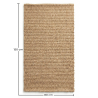 Buy Rug Natural Coir Fiber 150x80cm  – Indoor & Outdoor Use – Yuren  Natural 61844 in the United Kingdom