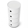 Buy Plastic Storage Chest - 4 Drawers - Modern Glossy Organizer - New Bili 4 White 61845 in the United Kingdom