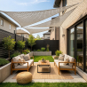 Buy Awning 3x3x3M Macramé - 100 % Natural shade sail Natural 61848 in the United Kingdom