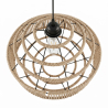 Buy Pendant Light - Natural Rope and Black Metal Frame - Nasuh Natural 61876 home delivery