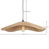 Buy Pendant Light - Natural Rope Boho Style – Modern Handcrafted Design - Resbo Natural 61880 home delivery