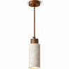 Buy Ceiling light pendant wood & travertine - Eloisa Beige 61882 at MyFaktory