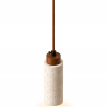Buy Ceiling light pendant wood & travertine - Eloisa Beige 61882 home delivery