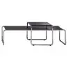 Buy Lazo Coffee Table - Wood and Steel  Black 13310 in the United Kingdom