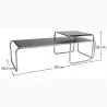 Buy Lazo Coffee Table - Wood and Steel  Black 13310 home delivery