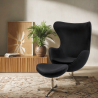 Buy Bold Chair with Ottoman - Fabric Black 13657 - prices