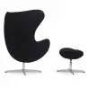Buy Bold Chair with Ottoman - Fabric Black 13657 with a guarantee