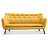 Buy Poet Sofa (3-Seater) Scandinavian design - Fabric Red 54722 - in the UK