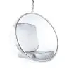 Buy Designer hanging armchair - Faux leather upholstery - Pop Silver 13199 - in the UK